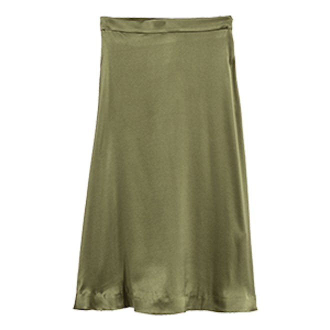 Silk-Blend Skirt
