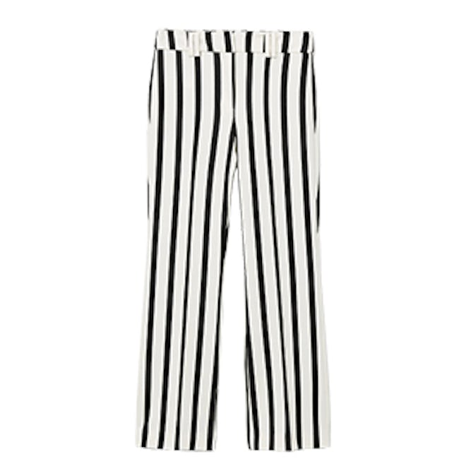 Straight Striped Trousers