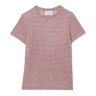 Guy Striped Linen-Blend Jersey T-Shirt