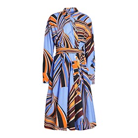 Printed Stretch Cotton-Poplin Shirt Dress