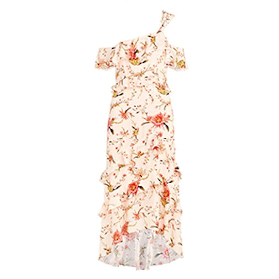 Jillian Cactus Flower Printed Midi Dress