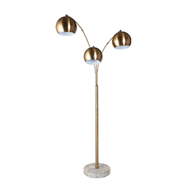 Span 3-Head Metal Globe Floor Lamp