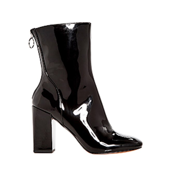 Women’s Raina Patent Leather High Block Heel Booties
