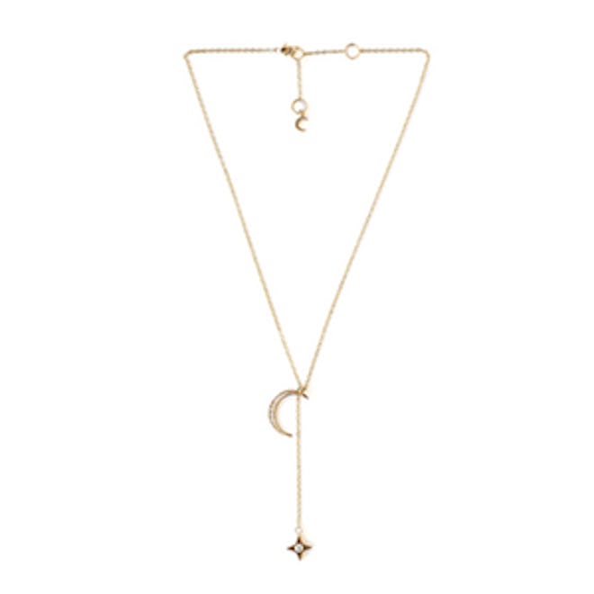 Lili Claspe Rope The Moon Lariat Necklace