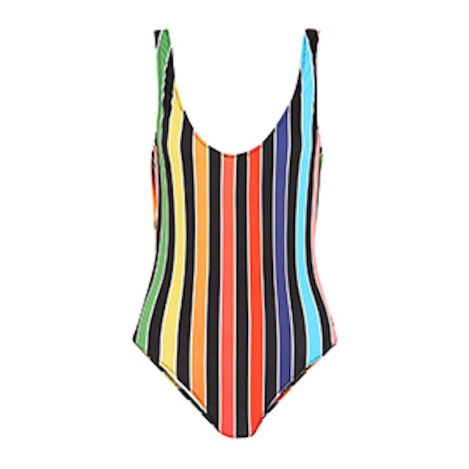 Caroline Constas Aristi Striped Swimsuit