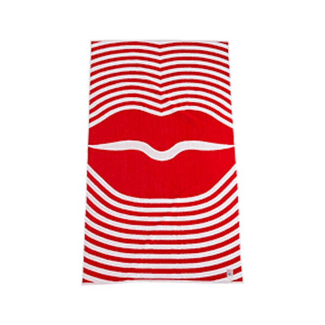 Red Lips Beach Towel