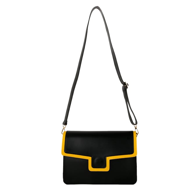 Black & Yellow Outline Shoulder Bag