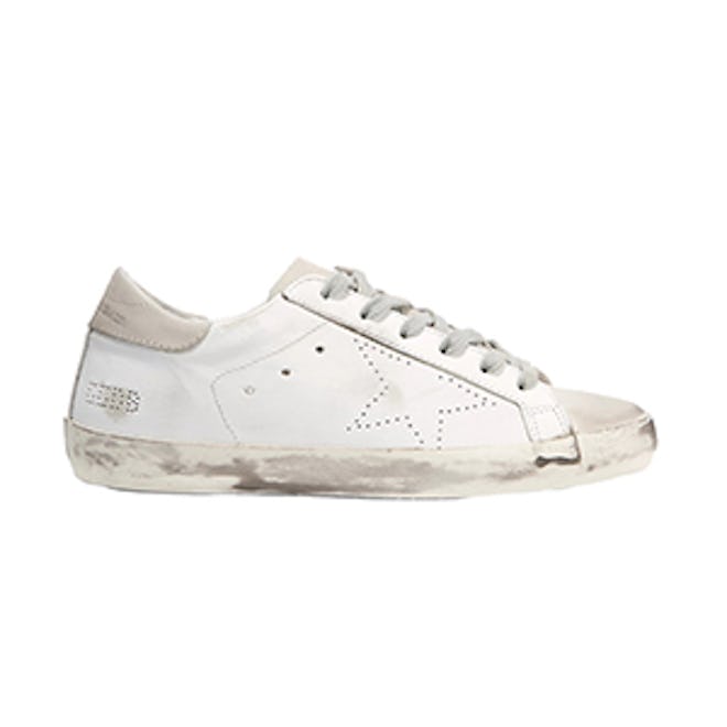 Golden Goose Deluxe Brand Superstar Distressed Leather And Suede Sneakers