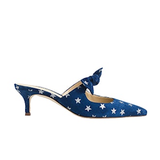 Sophia Mules In Starry Suede