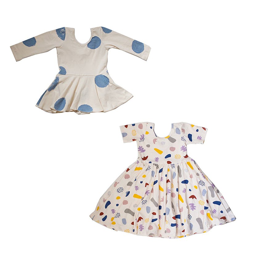 Two white baby dresses 