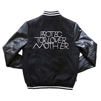 Interlock Protector Love Mother Varsity Jacket