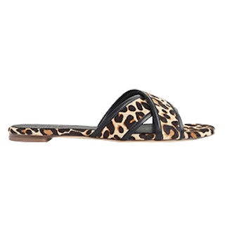 Leopard Cora Crisscross Sandals