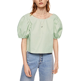 Puffed Sleeves Blouse