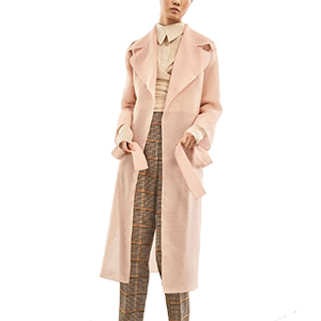 Limited Edition Silk Trenchcoat with Tie Detail