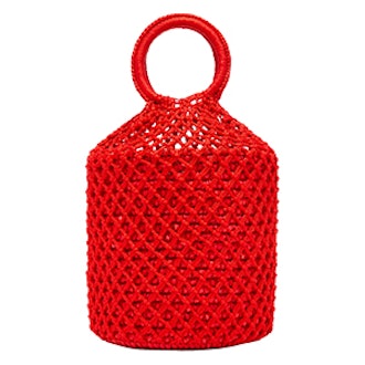 M’O Exclusive Netted Straw Tote Bag