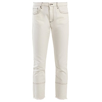 High-Rise Straight-Leg Cropped Jeans
