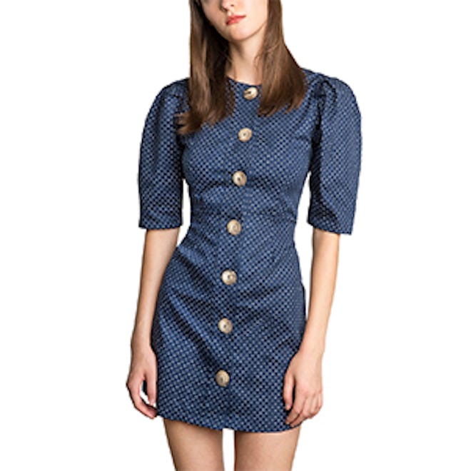 Mirabel Polka Dot Button Dress