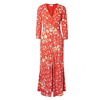 Katie Floral-Print Crepe de Chine Maxi Dress