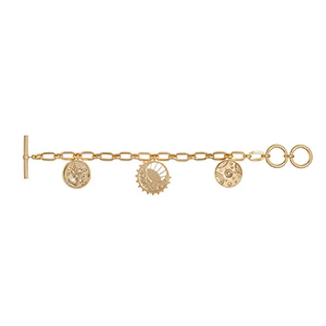 Out Of This World Toggle Gold Bracelet