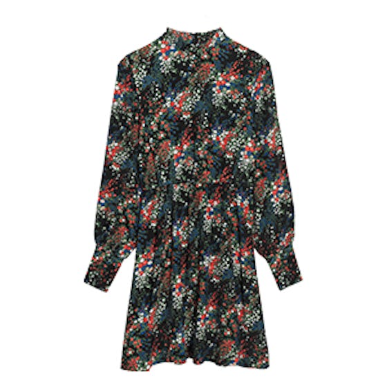 Dark Blooms Print Dress