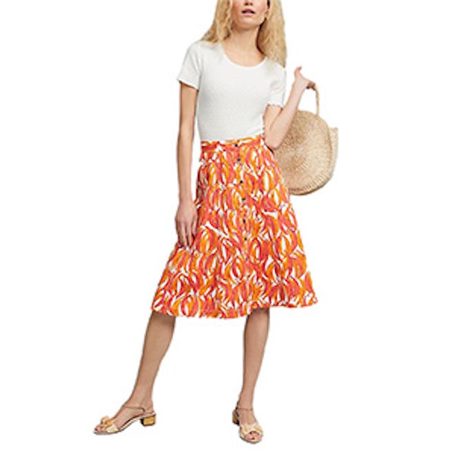 Banana Grove Denim Midi Skirt