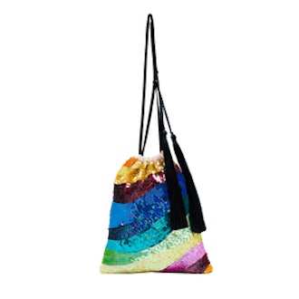 Sequin Tassel Rainbow Bracelet Bag