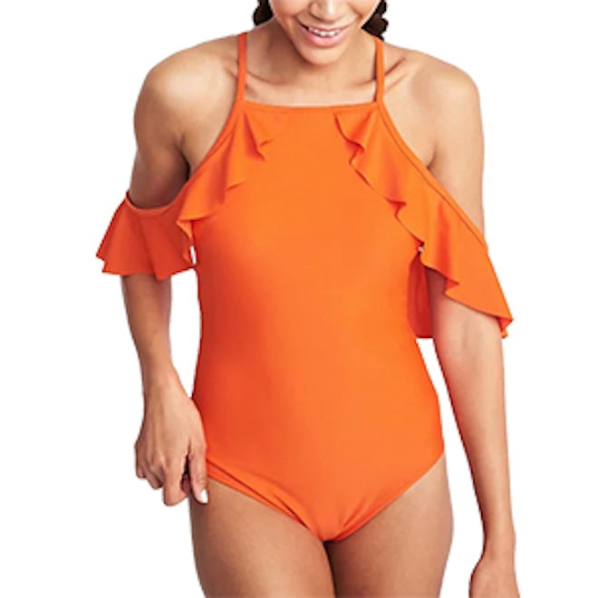 Cold Shoulder Swimsuit For Women