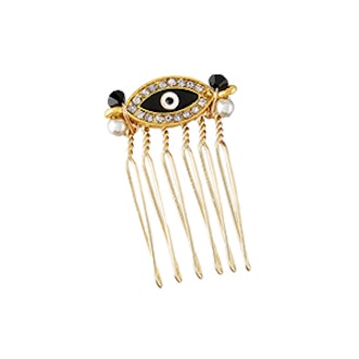 Mini Evil Eye Hair Comb