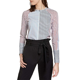 Mixed Stripe Cotton Shirt