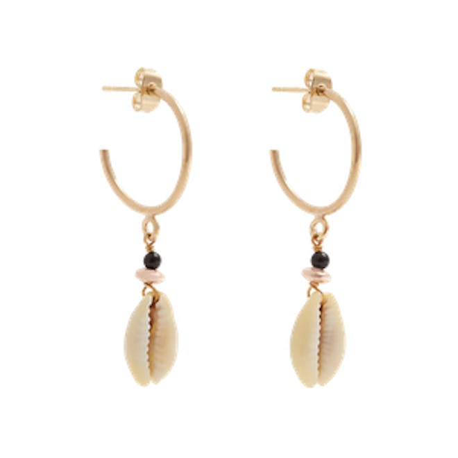 Seashell Hoop Earrings