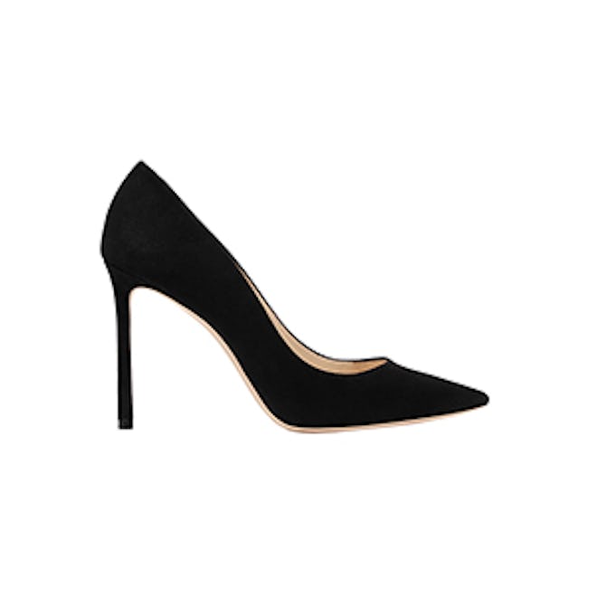 Jimmy Choo Romy 100 Suede Pumps