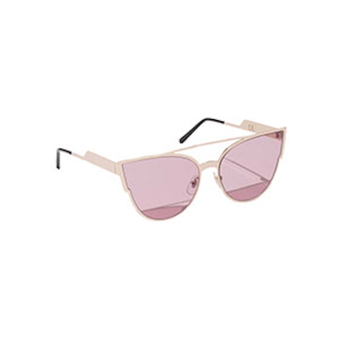 Cat Eye Sunglasses In Rose Gold/Pink
