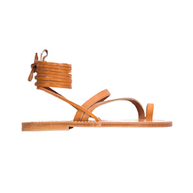 K Jacques St Tropez Strappy Lace Up Sandals