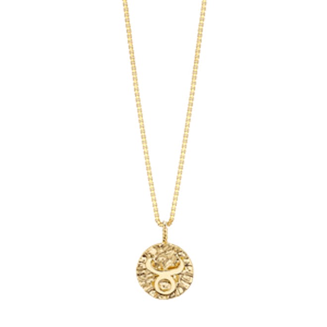 Gold Coin Zodiac Pendant