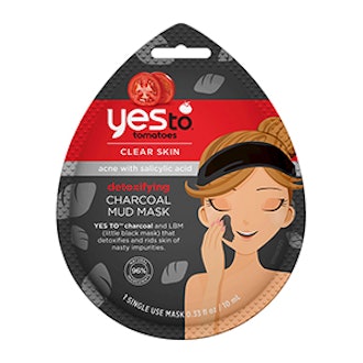 Yes To Tomatoes Detoxifying Charcoal Mud Mask Single Use