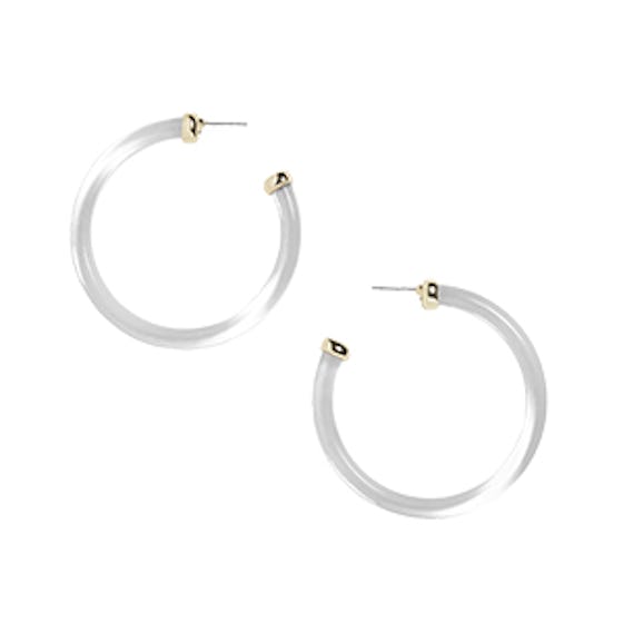 Leia Lucite Hoop Earrings