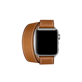 Apple Watch Hermès 38mm Fauve Barenia Leather Double Tour