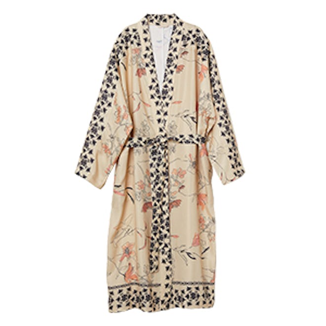 Linen-Blend Kimono