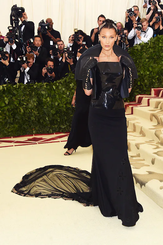 New Style Design 2018 Latest Dresses Bella Hadid Met Gala 2018: Wearing Chrome Hearts Black Dress New Style Design 2018 Latest Dresses Bella Hadid Met Gala 2018: Wearing Chrome Hearts Black Dress