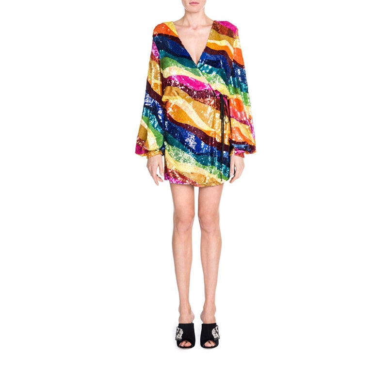 Attico rainbow clearance sequin dress