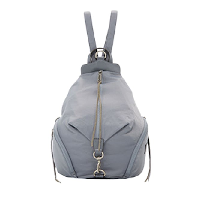 Washed Nylon Multi-Zip Backpack