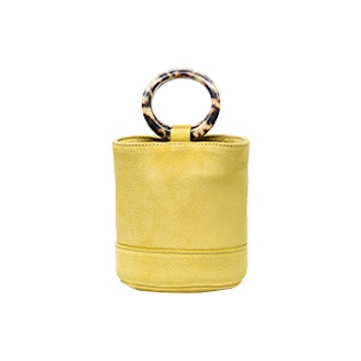 Yellow Bonsai 15 Mini Suede Bucket Bag