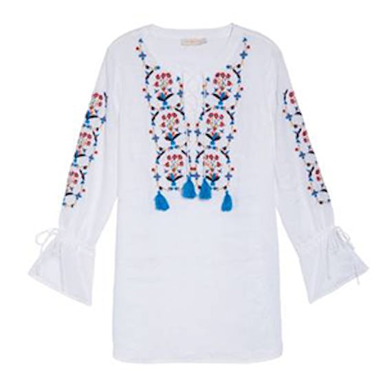 Wildflower Embroidered Cover-Up Tunic