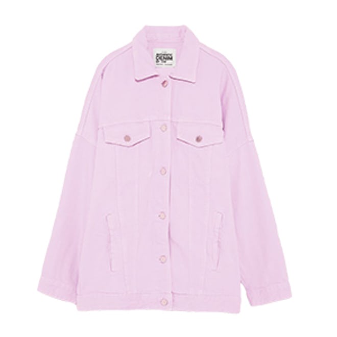Zara Colorful Oversize Denim Jacket