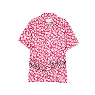 Flower Print Aloha Shirt