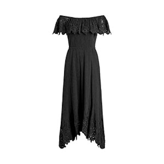 Cleo Off-The-Shoulder Cotton Gauze Maxi Dress