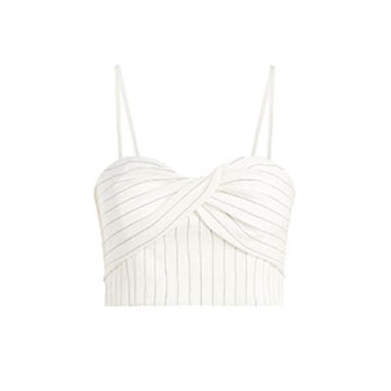 Belle Pinstripe Bustier Top