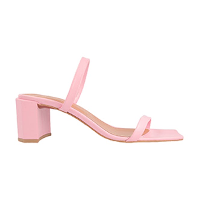 Tanya Pink Leather Sandal