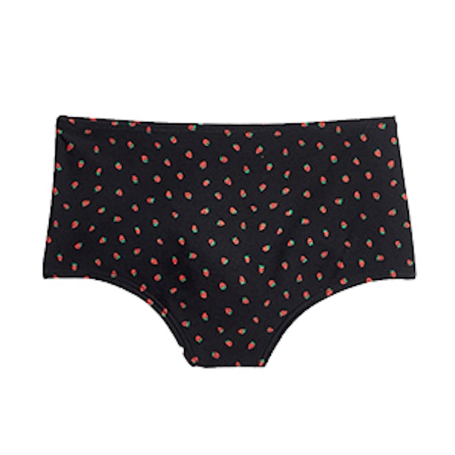 High-Waisted Bikini Bottom In Fresh Strawberries