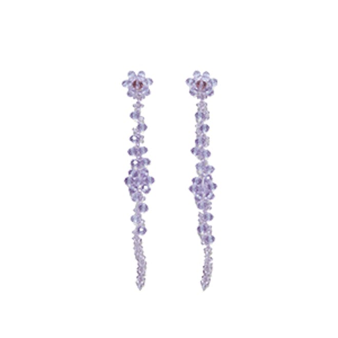 Flower Beaded Earrings